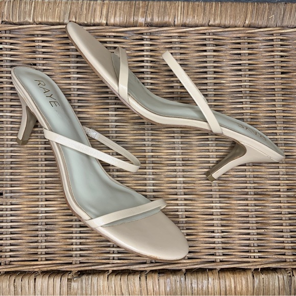 Raye Shoes Raye Nude Thin Strap Slip On Heel Size Poshmark